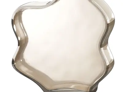 Decorative Glass Vases Frosted colored glass 3D model