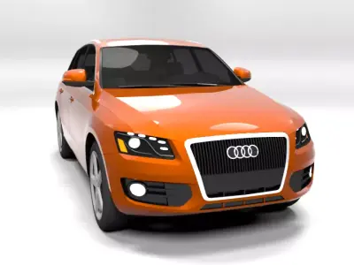 AUDI Q5 2009 LOWPOLY Low-poly 3D model