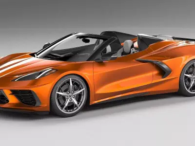 Chevrolet Corvette C8 Stingray Convertible CG 2020 3D model
