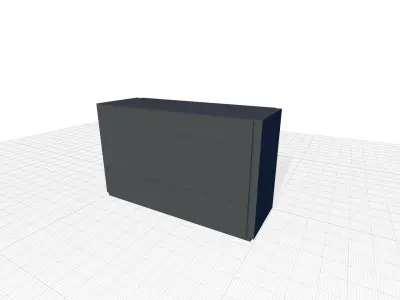 Mcinturff Drawer Dresser 3D model