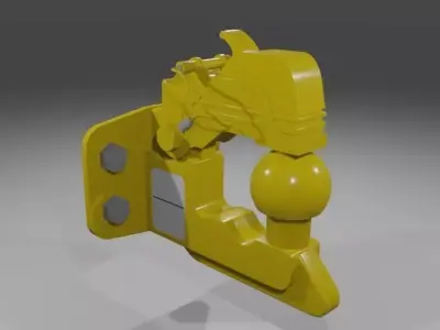 hitch ball 3D model 3D model