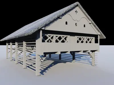 Haystack Kozolec Toplar 3D model