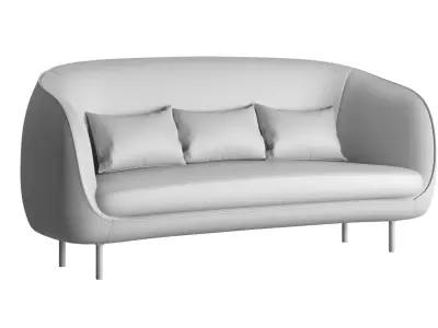 Dune 3 seater sofa 3D model