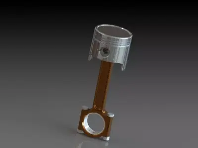 Custom Piston Design 3D model