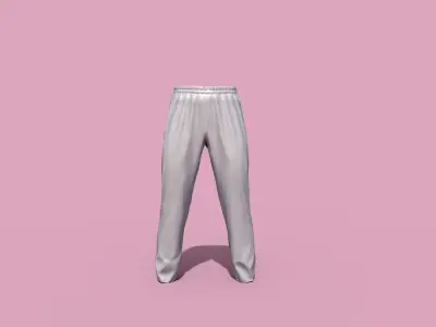 Sport pants Low-poly 3D model
