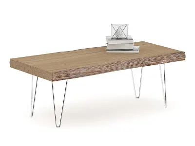 Rough Table with Books 3D model