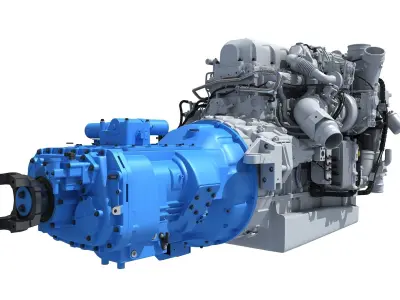 Powertrain Diesel Engine  3D model