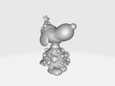 Enesco Jim Shore Snoopy Christmas Tree 3D Print  3D print model