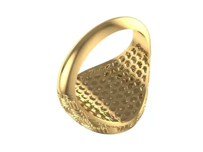 Patterned Ring 3D print model