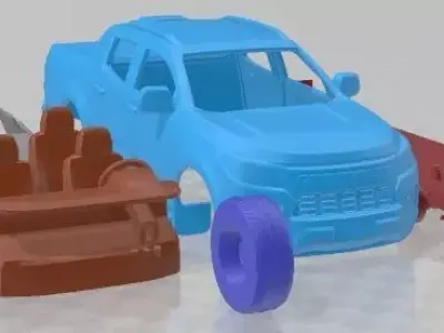 Chevrolet S10 DoubleCab High Country 2020 Printable Car 3D print model