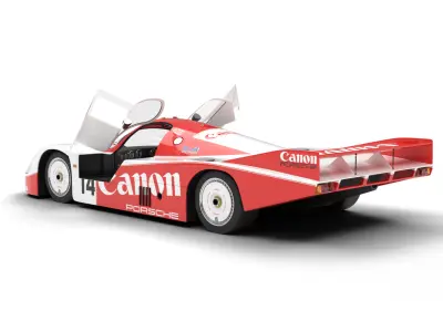 Porsche 956 Group C 1982 Canon Racing HQ 3d model  3D model