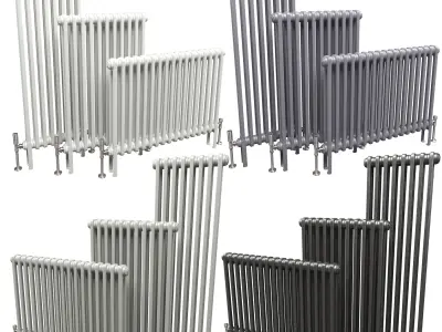 Butler and Rose 2 Column Horizontal Radiator 3D model