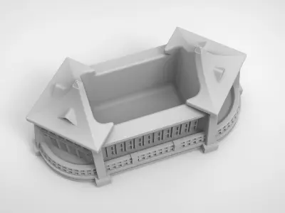 Taichung Park Pavilion pattern vase 3D print model