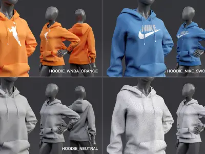 Nike Hoodie  3D model