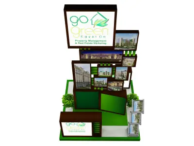Booth Exhibition Stand a418b 3D model