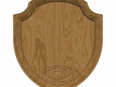 Carved panel painting STL 3D model 25