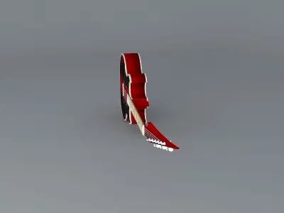 Modern acoustic guitar Free 3D model
