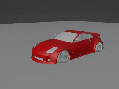 Widebody 350z with Emitz wheels 3D model