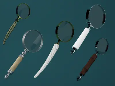 Decorative Magnifying Glasses by ZARA HOME 3D model