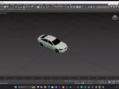 audi car in 3dx max  Low-poly 3D model