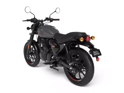 Royal Enfield Hunter 350 - Dapper Grey - Realistic 3D Model Low-poly 3D model