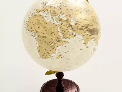 Decorative World Globe 3D model