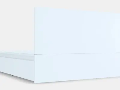 MALM Bed frame high w 2 storage boxes 32 Low-poly 3D model