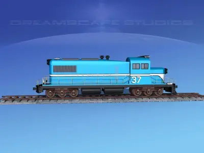 Diesel Locomotive V04 3D model