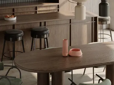 Japandi Kitchen  3D model
