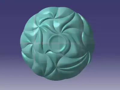 bamboo shallow large bowl 3D print model