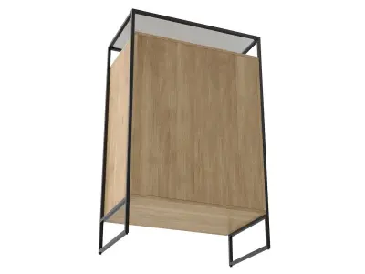 Wooden Unit v3 Low-poly 3D model