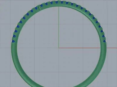 Diamond Bypass Open Stackable Ring Bridal Wedding Zircon Band 3D print model