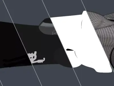 Batmobile 1989 Low-poly 3D model