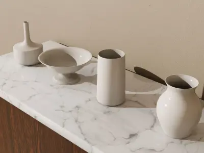 Vases bowl Low-poly 3D model