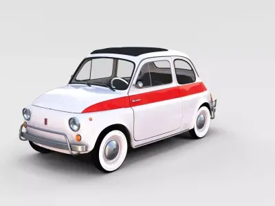 Fiat 500 Nuova Sport 1958 rev 3D model