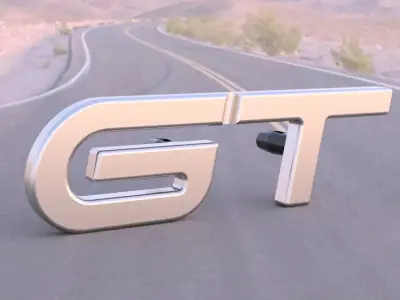 Renault Megane 4 GT Emblem Badge 2016 3D print model