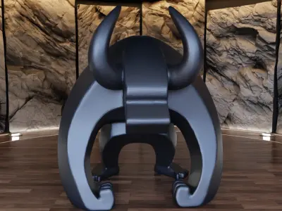 Demon Bull Sculpture Figure Fan Art Toy  3D print model