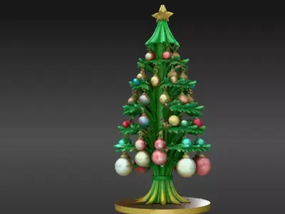 Christmas Ornament Tree Stand 3D Model Decoration 3D print model