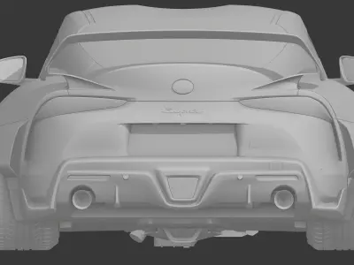 TOYOTA GR SUPRA WIDEBODY Low-poly 3D model