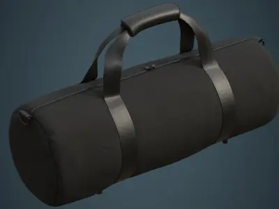 Gym Bag 1C Low-poly 3D model