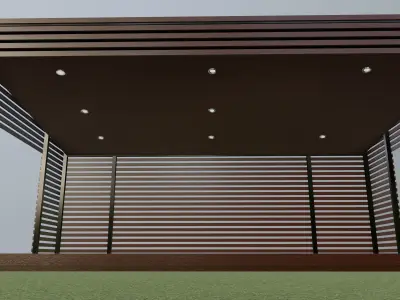 Pergola 3D model purchase