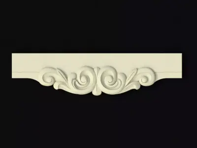 Central decor ornament for furniture 3D model 173