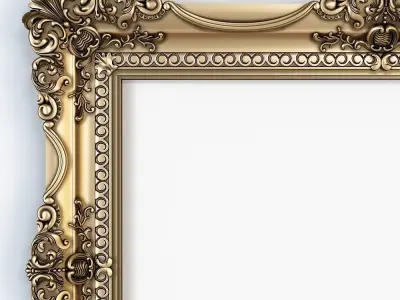 mirror frame for cnc 3D model