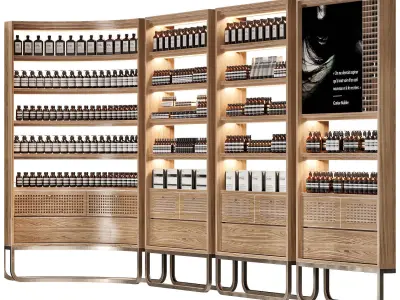 Cosmetic store 3 3D model