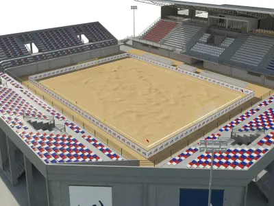 Beach Soccer Stadium 3D model