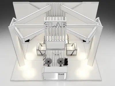 Booth Exhibition Stand a265  3D model