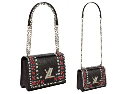 Louis Vuitton Bag Twist Epi Rock N Roll Black 3D model
