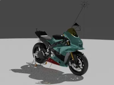 yamaha yzr m1 non sponsored 3D model