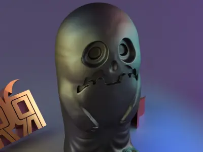 Halloween spirit decor GHOST 05 3D print model