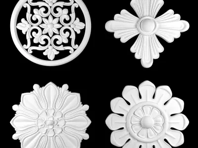 Ornament Element Pack 25 3D model